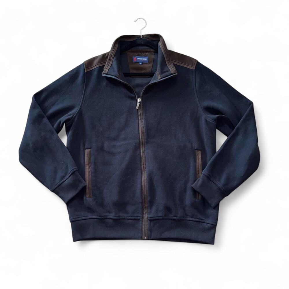 Luchiano Visconti medium Navy blue zip-up jacket * mild wear